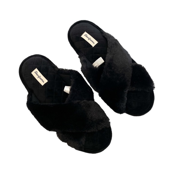 DEARFOAMS Jessica Furry Crossband Slide Slipper - 11/12 - Picture 5 of 6